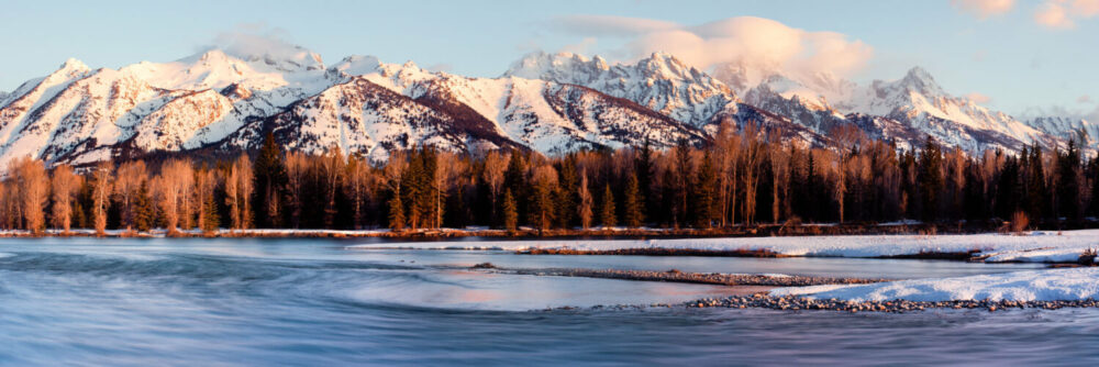 Grand Teton National Park at sunrise