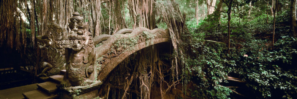 The Dragon Bridge at The Sacred Monkey Forest in Bali