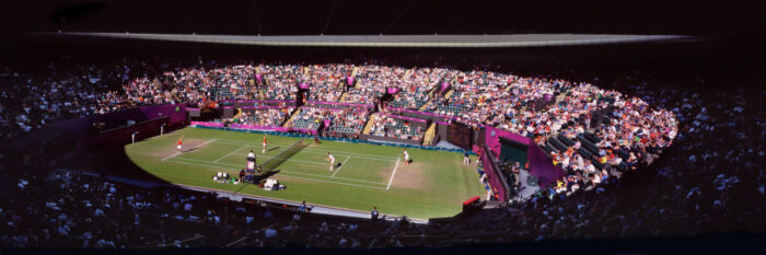 Wimbledon Court 1 doubles tennis match