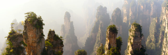 Panorama of the avatar movie mountains china