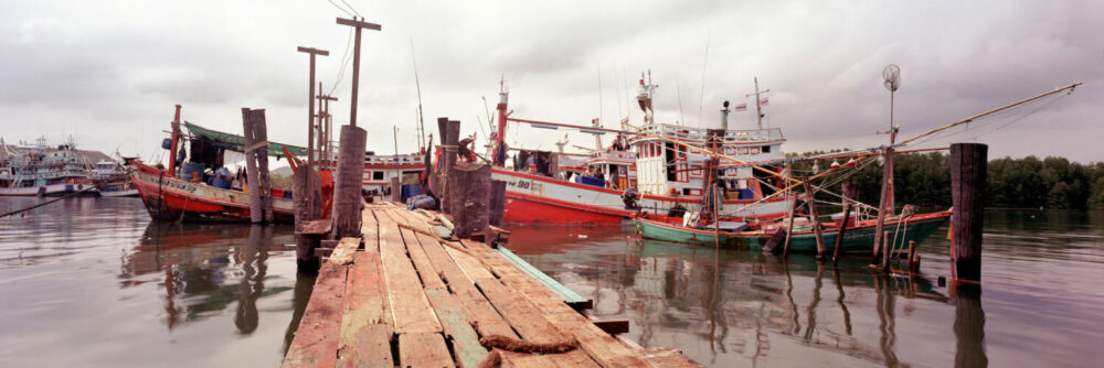 Quaint Fishing pier thailand