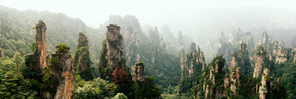 Panorama of the avatar movie mountains china