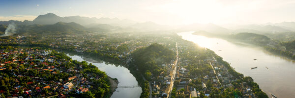 DJI drone panoramic mekong river