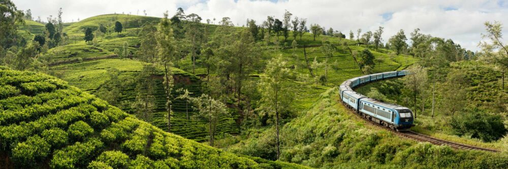 Train journey though through Sri Lanka