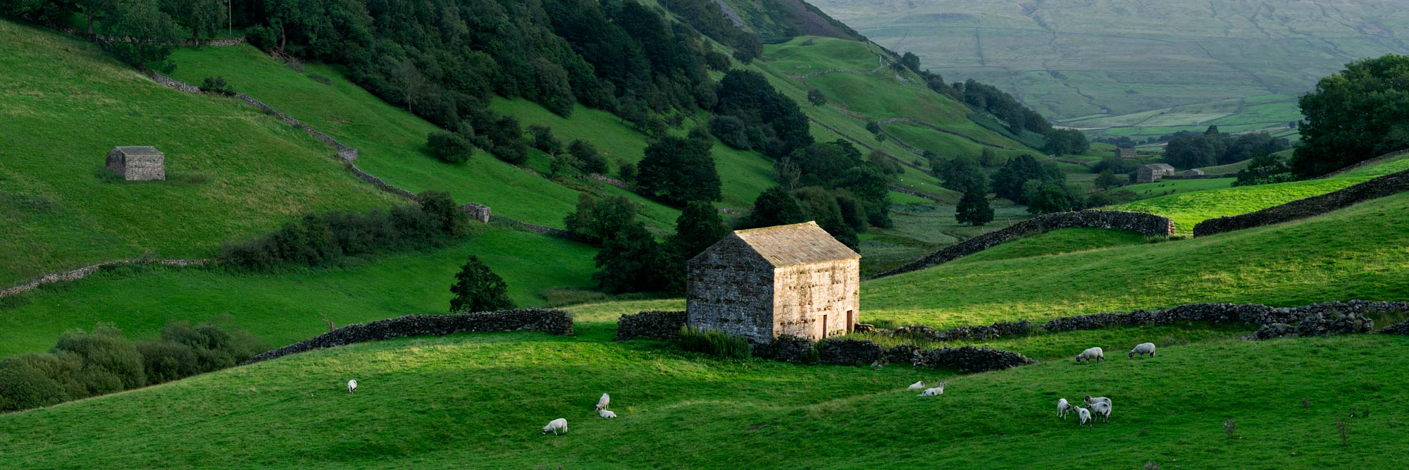 North Yorkshire dales scene in England