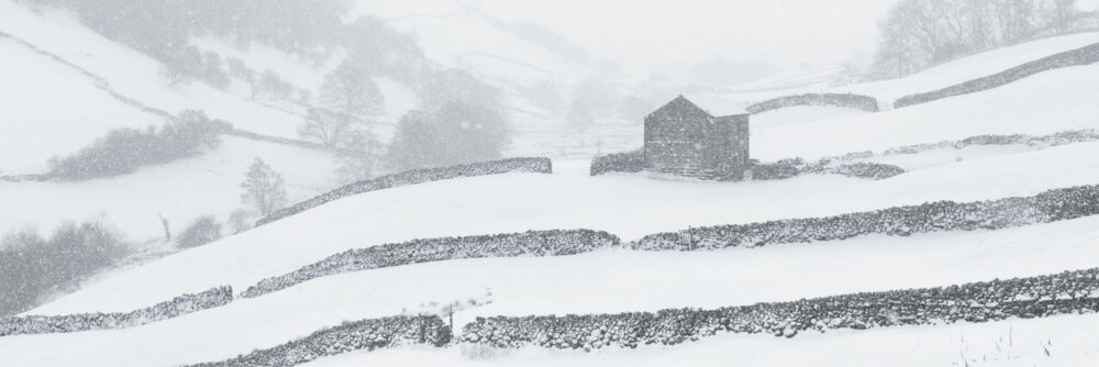 Keld and thwart covered in snow